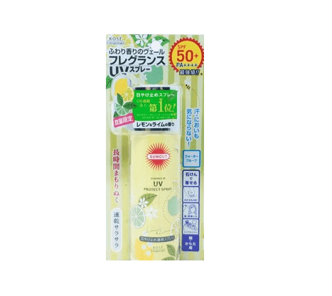 日本 KOSE 高丝  SUNCUT防护防晒喷雾柠檬香SPF50 + PA ++++ 60g