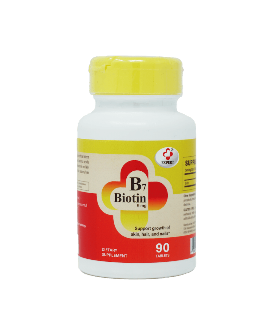 美国 爱思博药业 生物素 Biotin (B7) 改善皮肤、指甲及头发质量 90粒 亚米直邮