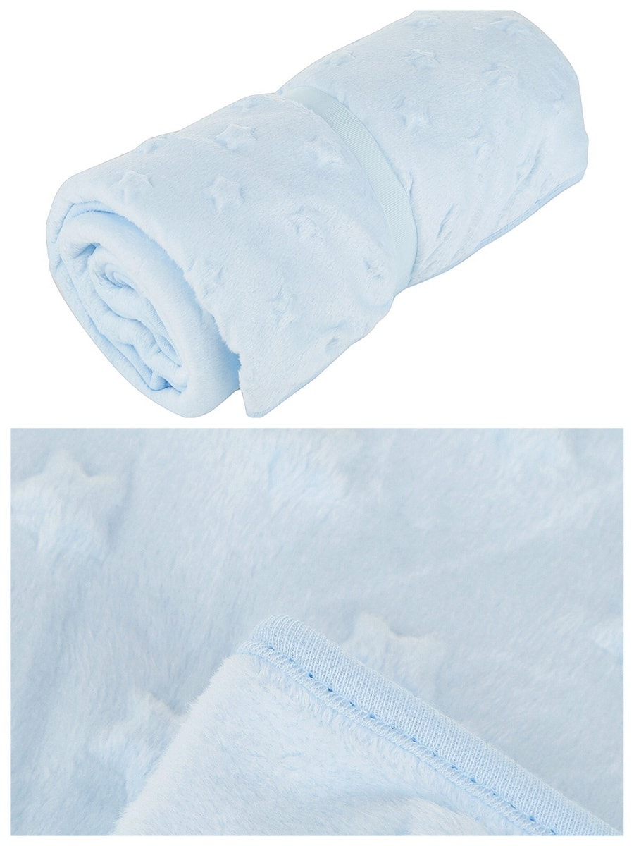 Premium Down 嬰幼兒美式保暖蓋毯 淡藍色2條入