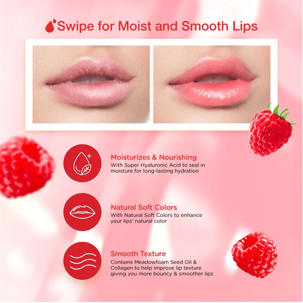 Lip Ice Raspberry Red Tinted Lip Balm 3.5g