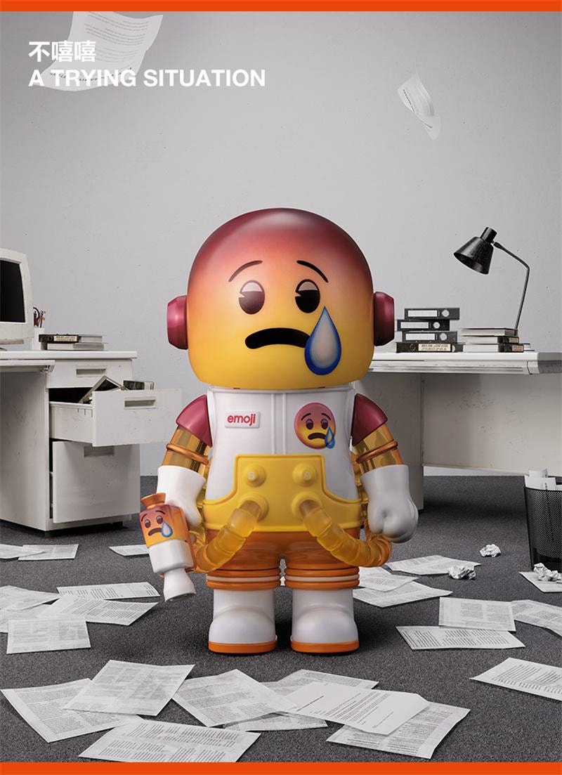 【中国直邮】 POP MART 泡泡玛特 MEGA SPACE MOLLY 100% × emoji™ 盲盒礼物 随机1个装