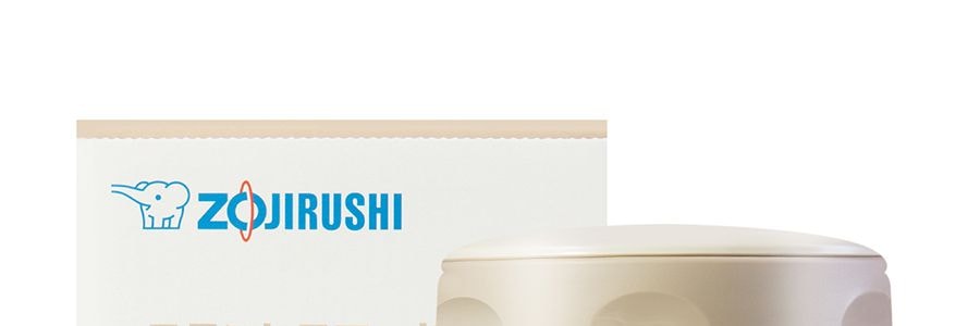 日本ZOJIRUSHI像印 不鏽鋼真空保冷保溫燜燒杯 #奶油白 350ml SW-EAE35CC