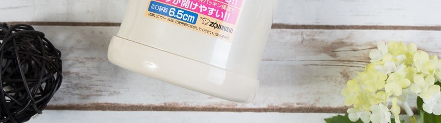 日本ZOJIRUSHI像印 不鏽鋼真空保冷保溫燜燒杯 #奶油白 350ml SW-EAE35CC