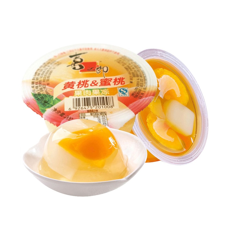 XIZHILANG Fruity Cocoonut Jelly (PEACH FLAVOR) 200g