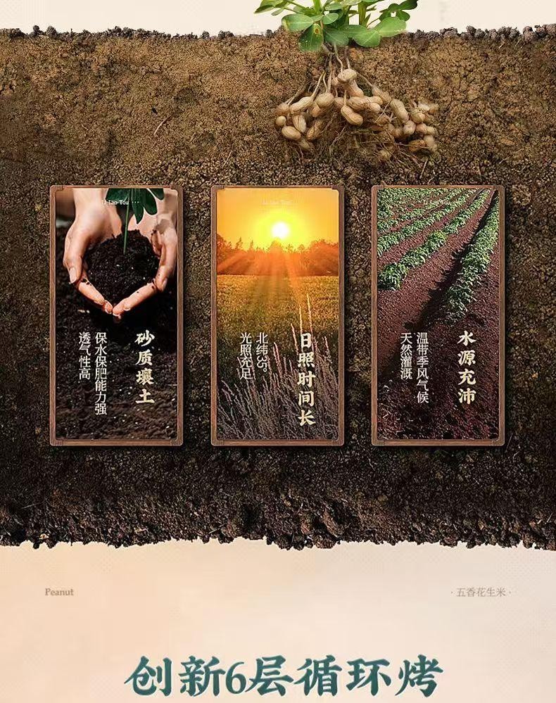 李老頭 五香花生米 道選材 非遺工藝 低溫熱風慢烘 鮮香酥脆 180g
