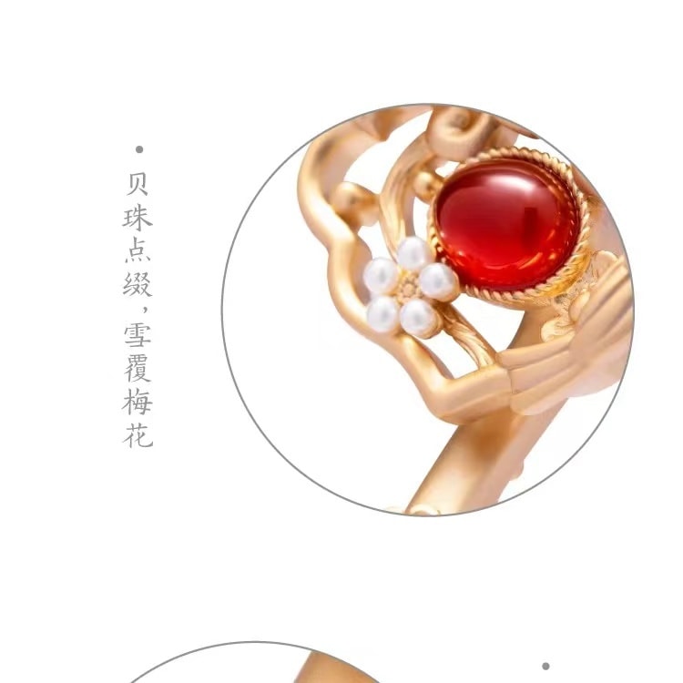 【中国直邮】故宫淘宝 如意发簪新中式汉服发饰古风女高级感簪子发钗新婚礼物1件丨*