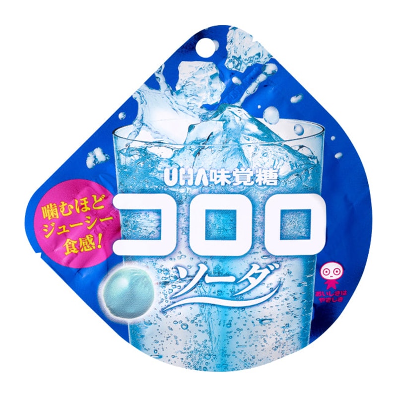 【日本直邮】 UHA悠哈味觉糖 全天然果汁软糖 期限限定 苏打味 40g