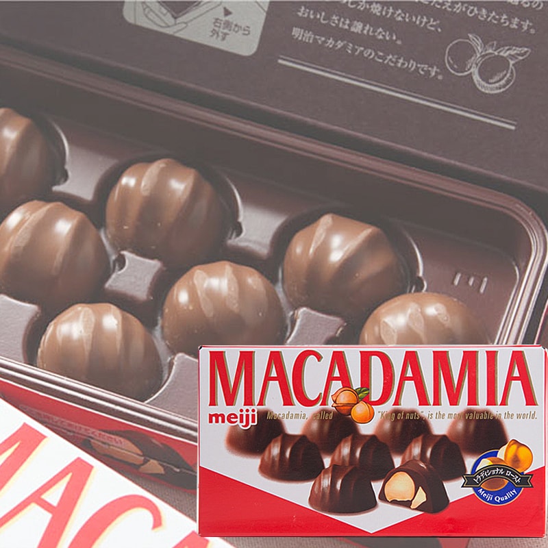 【日本直邮】日本零食 MEIJI明治澳洲坚果仁夹心巧克力Macadamia小红书网红