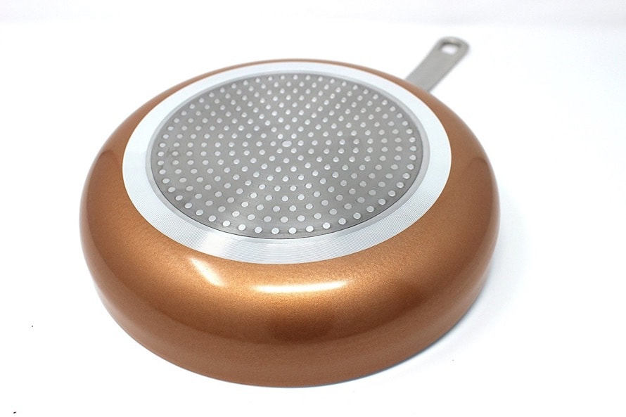 CONCORD銅色陶瓷塗層不沾鍋煎鍋100%健康材質8''/9.5''/12''三套套裝