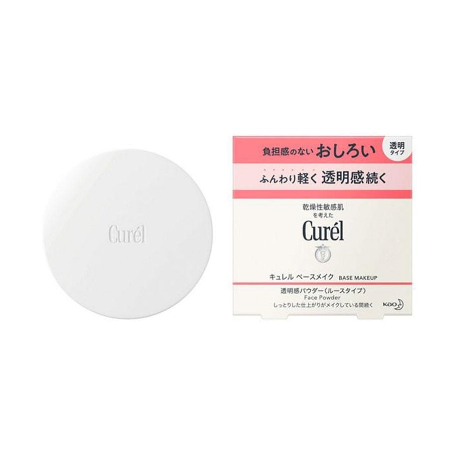 【日本直邮】 日本 CUREL 珂润 无添加透明款定妆持久控油散粉 4g