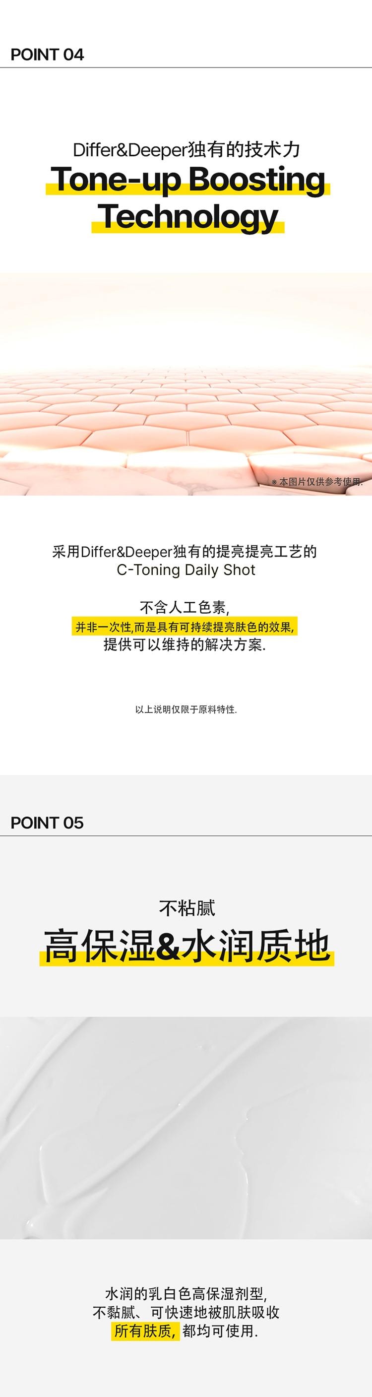 韩国 媂佩尔媂芙 药妆Differ&Deeper 日常修复亮白安瓶 C-Toning 2只装