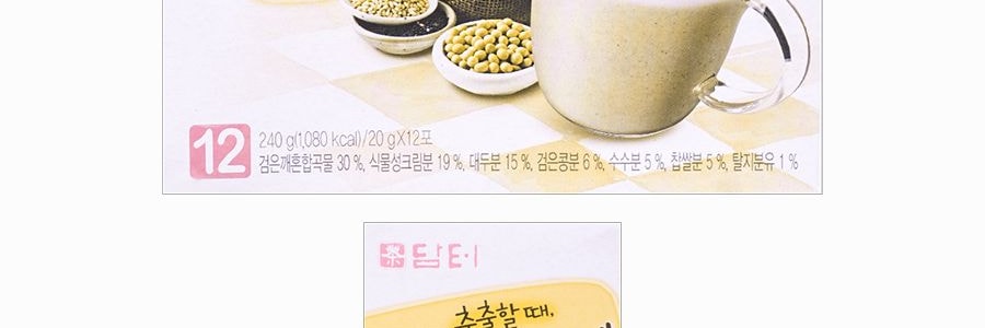 韓國DAMTUH丹特 烤穀物拿鐵 隨身包飲品 12包入 240g