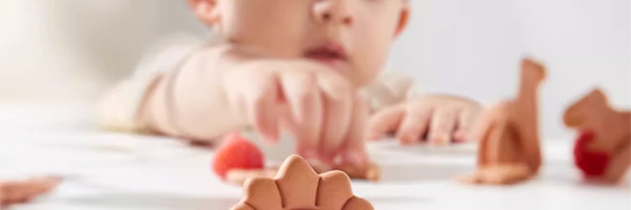 BABYPANTRY光合星球 钙铁锌婴幼儿拼图饼干 宝宝磨牙零食 80g 适合8个月以上宝宝