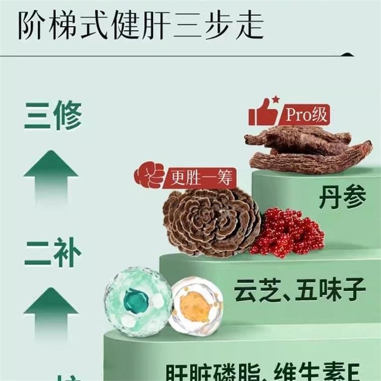 【中国直邮】 维特健灵 健肝宝 理肝气 养肝血 调肝火 缓解应酬养护熬夜肝解喝酒疲劳加班 60粒/盒