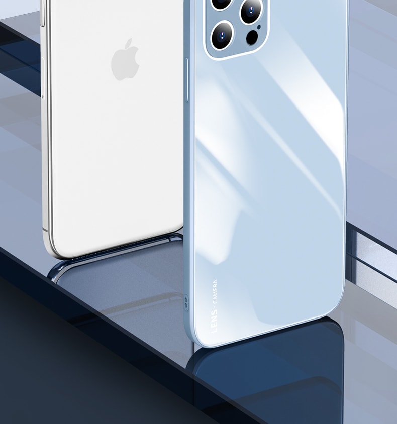 欣月 苹果直边液态硅胶玻璃手机壳 Iphone13 Pro Max 草紫