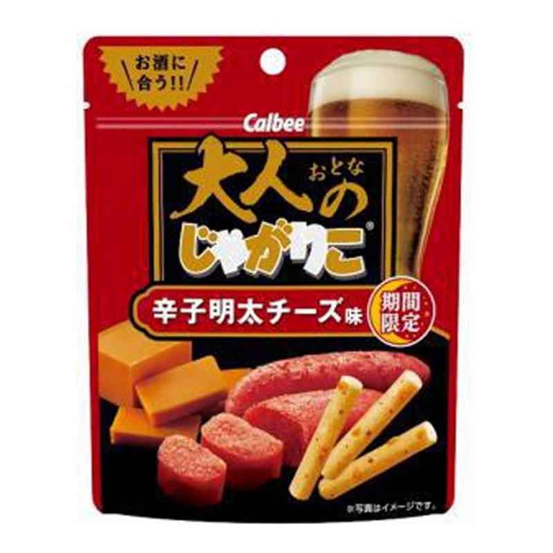 【日本直邮】日本 卡乐比CALBEE  大人的薯条 辛辣明太子芝士味薯条  38g