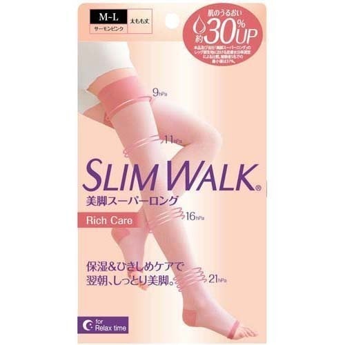 日本 SLIMWALK 美腿塑型襪 M-L 1pc