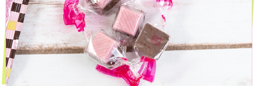 日本MEITO 醇厚牛奶草莓巧克力 150g 季节限定