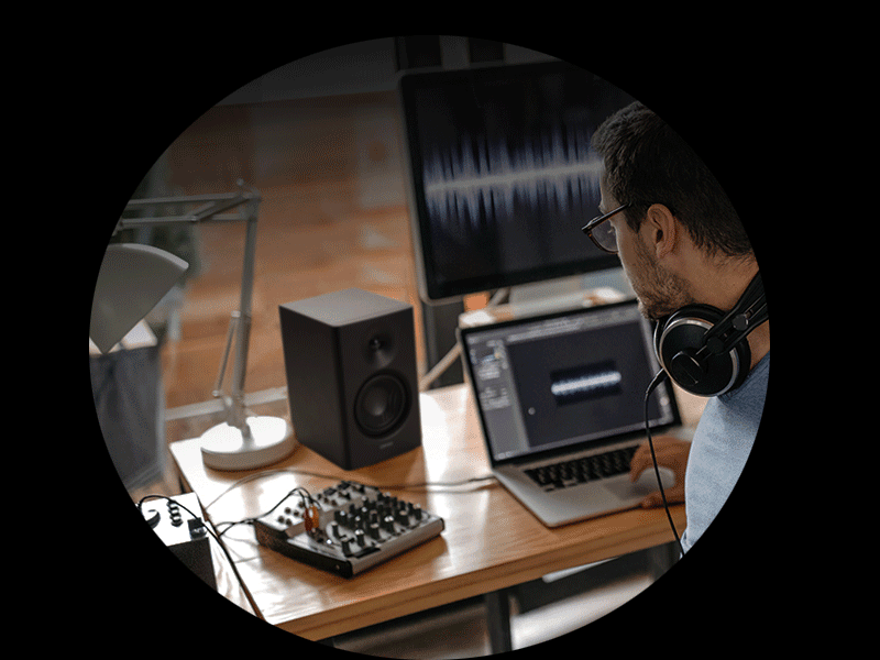 Edifier 漫步者 MR4 主動錄音室監聽音箱4 主動近場監聽音箱 - 白色(一對)