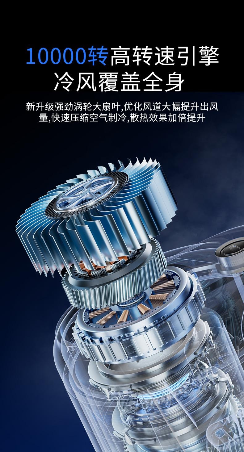 【便携夹腰长续航】ZAIWAN 在玩挂腰风扇随身便携式夹腰间消暑降温神器usb充电   BP1185-米白色(1件)