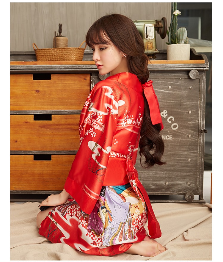 red Kimono One size