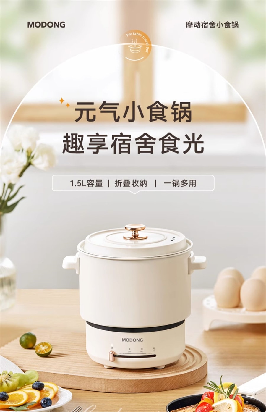 110V Electric Cooker Small Electric Cooker Home Electric Hot Pot White 