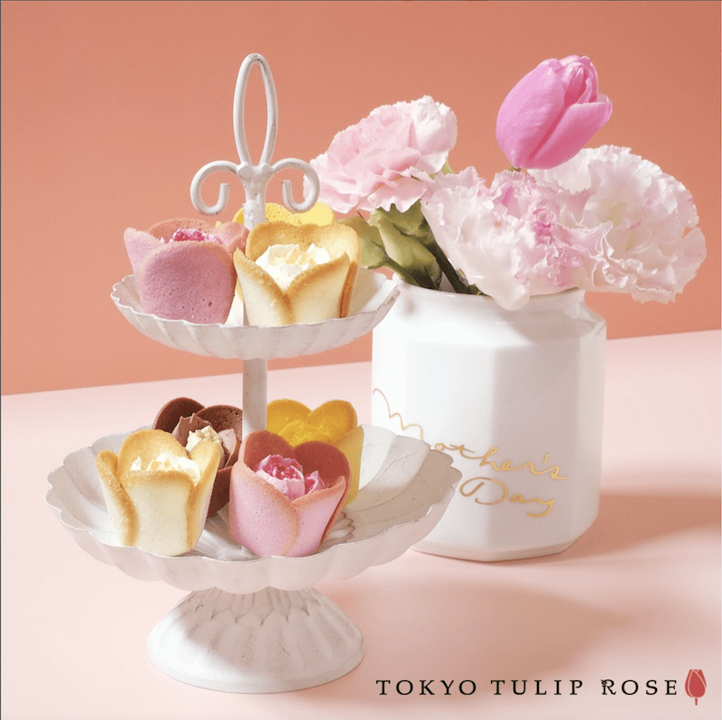 【日本直郵】日本超人氣點心伴手禮 TOKYO TULIP ROSE 玫瑰花瓣形型三種味裝點心 12個裝