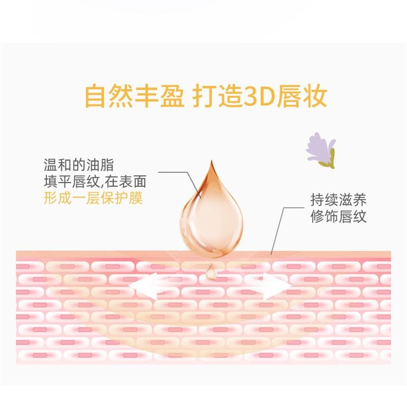 【中国直邮】 花洛莉亚 护唇油补水保湿滋润去嘴皮隐匿唇纹镜面唇彩学生 00#爱老虎油 4.8g