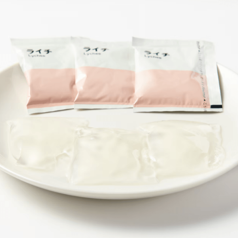 【日本直邮】 日本 MUJI 无印良品 冰爽盐味荔枝果冻 162g(18gx9个)