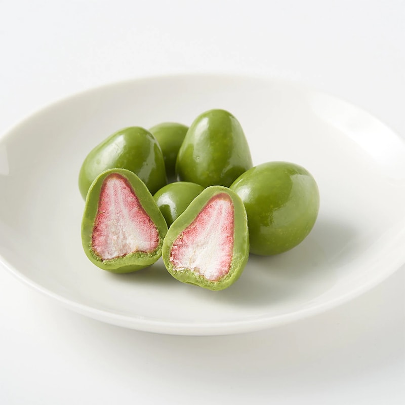 【日本直邮】MUJI无印良品 抹茶巧克力冻干草莓 50g 赏味期180天