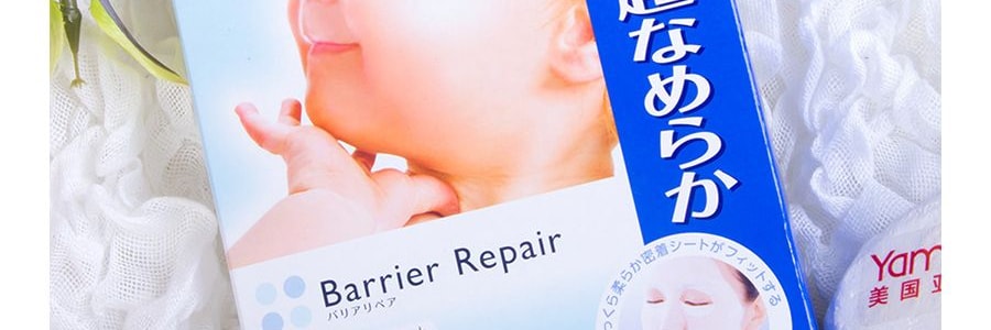 Masque facial BARRIER REPAIR à l'acide hyaluronique 5 lingettes