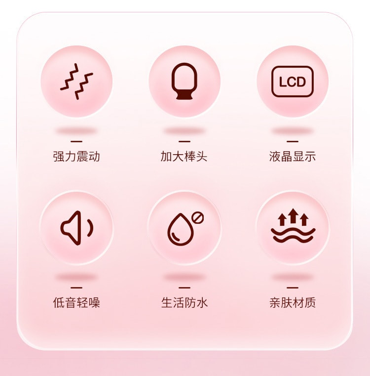 【中國直郵】傑士邦Softoy系列 女用自我安慰液晶AV震動棒 情趣用品 粉紅款
