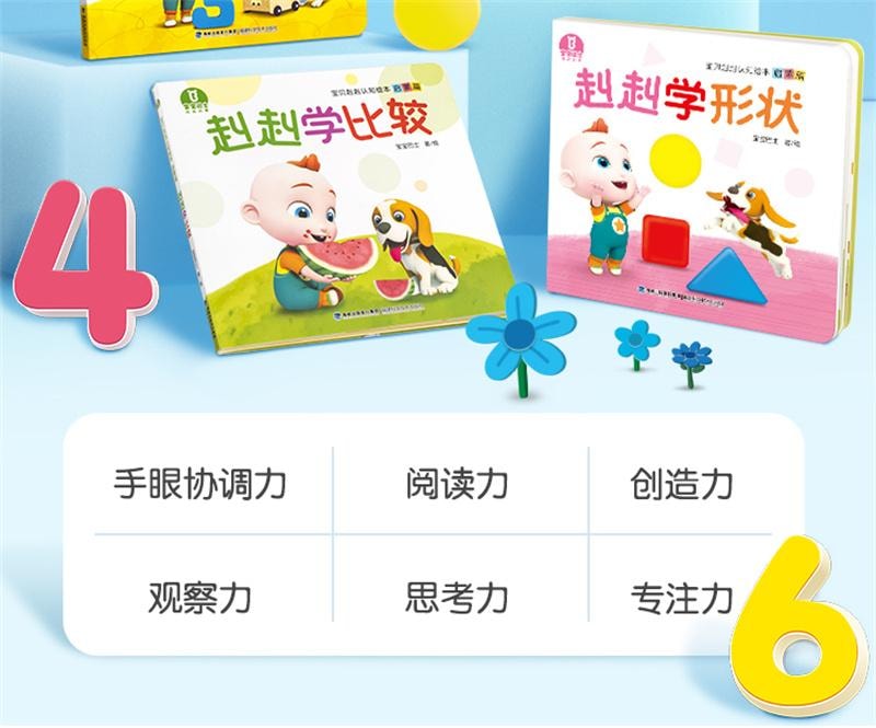 【中国直邮】 宝宝巴士 点读绘本启蒙篇2-3岁儿童婴幼儿益智早教学习认知3d立体互动中英双语翻翻书 启蒙篇4册