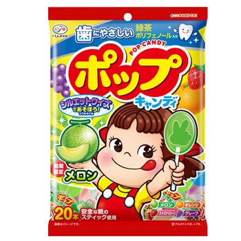 【日本直邮】FUJIYA 不二家 期间限定新口味 护齿果汁棒棒糖 20支入