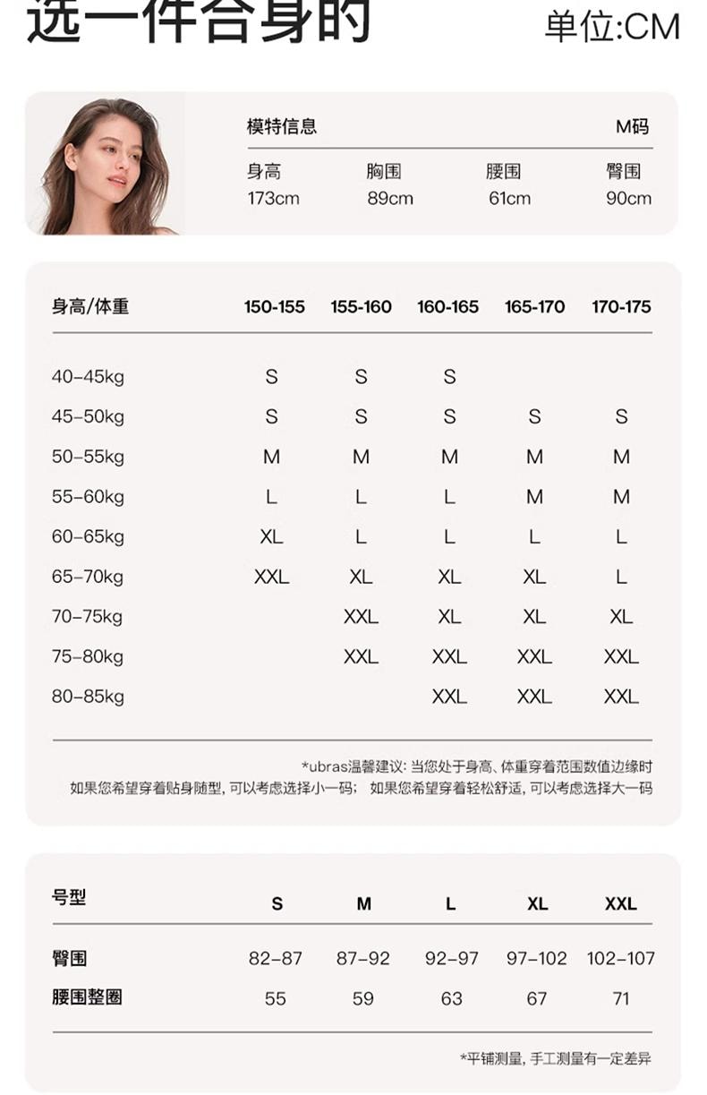 中國 ubras 莫代爾高叉抗菌襠女士中腰三角褲(三條裝) 黑色+椰青灰色+燕麥奶色 L