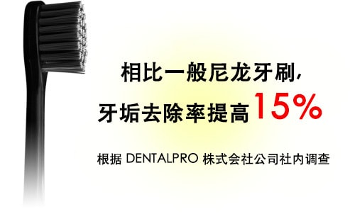 日本 DENTALPRO 黑毛牙刷系列 C13 顏色隨機 1pcs