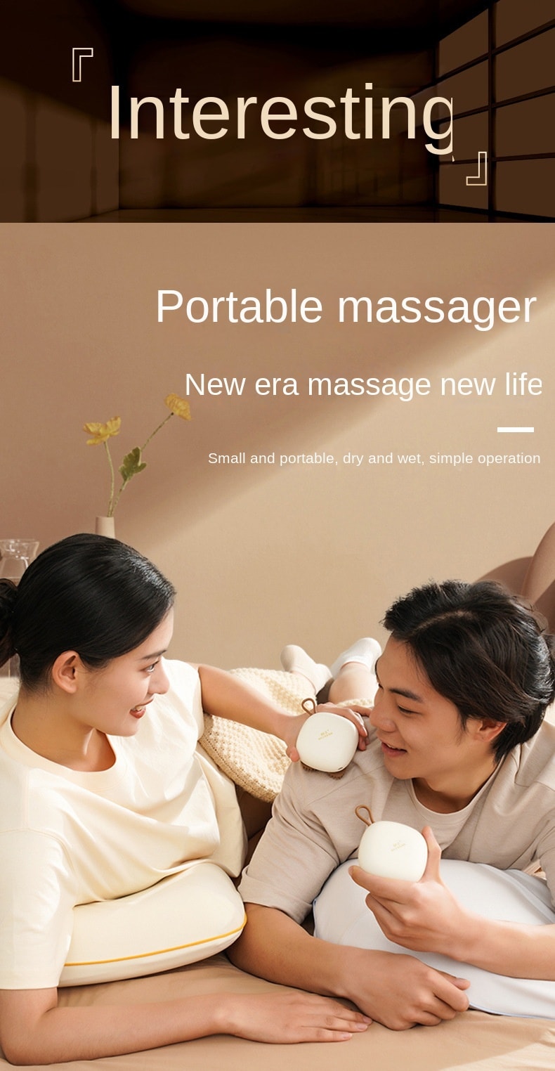 【輪滑世界冠軍郭丹代言品牌】中國 和正HEZHENG 頭部按摩器全自動頭皮按摩爪電動防水按摩儀 白色 1件