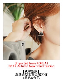 KOREA Circle and Bar Necklace #Silver [Free Shipping]