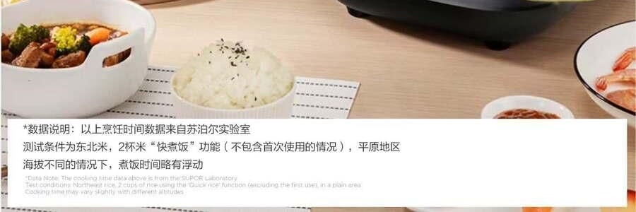 蘇泊爾SUPOR 電鍋電鍋 4L大容量 5層內膽 前置大螢幕面板雜糧養生餐多功能家用智慧電鍋 SF40HP69US