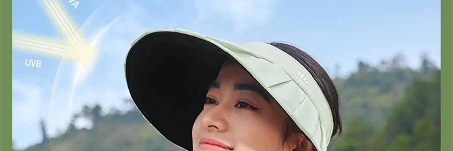 BENEUNDER蕉下 女士百褶贝壳黑胶防晒帽子 夏季遮阳帽 防晒防紫外线 象牙米55-58cm