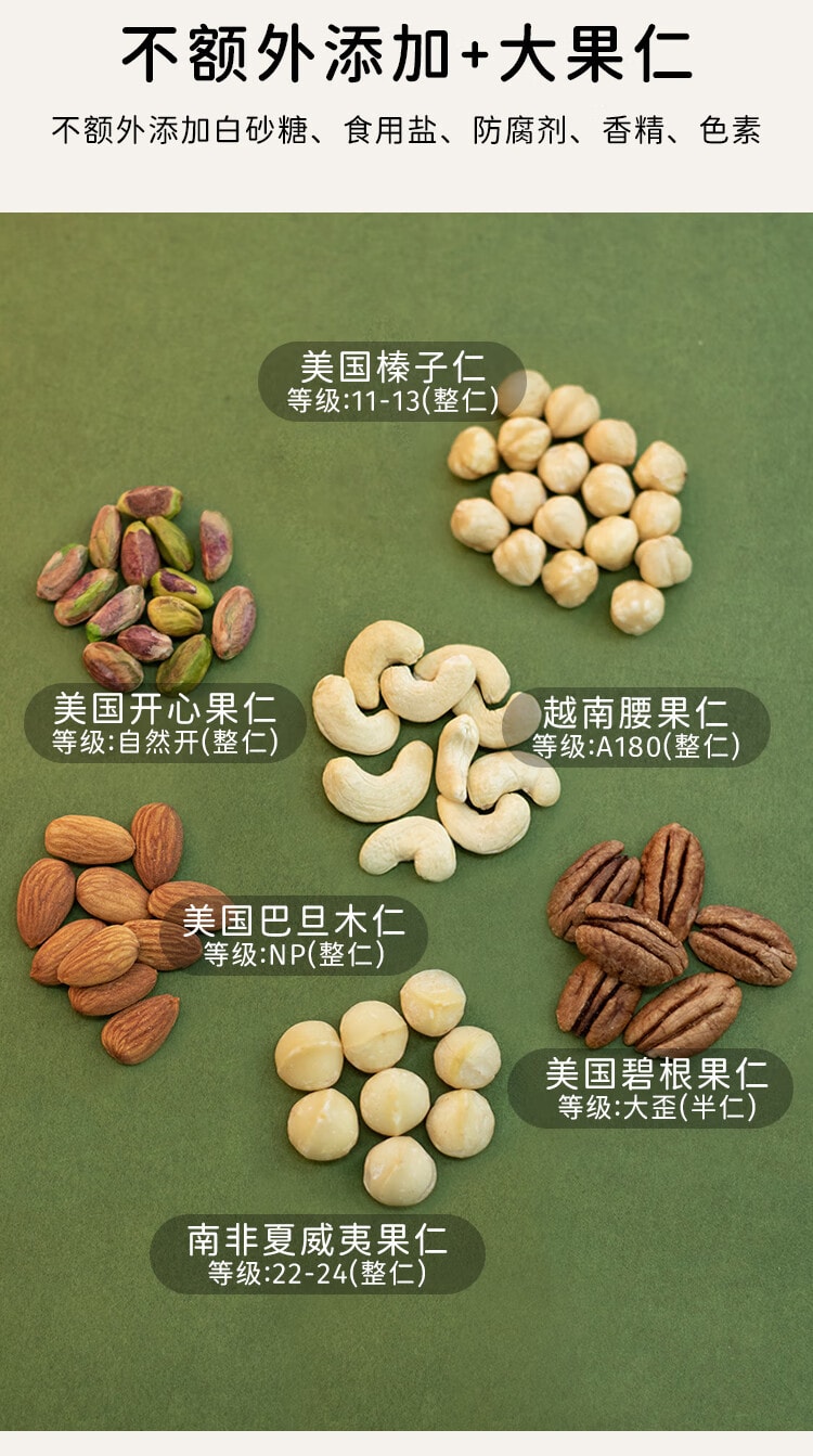[中国直邮] New Leaf 每日坚果原味无添加混合果仁纯坚果 175g/袋