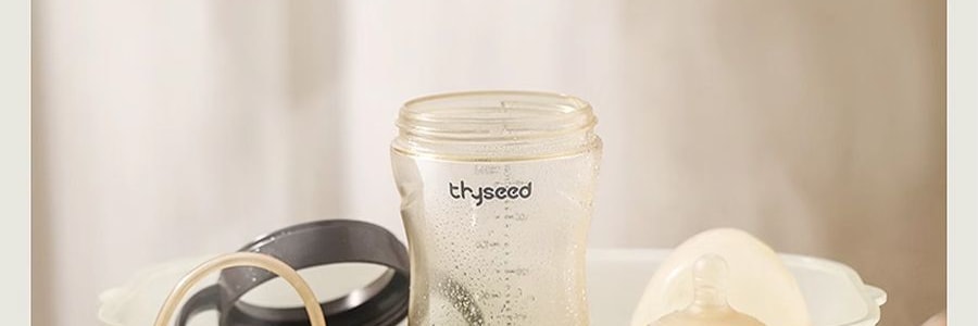 THYSEED世喜 大宝宝奶瓶 重力球防漏 7-10个月 300ml 手柄款