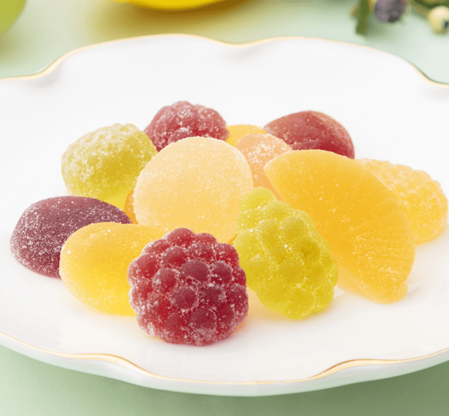 【日本直邮】西洋果子鹿鸣馆水果果冻软糖限定礼品添加水果胶原和植物纤维 12种口味22枚入
