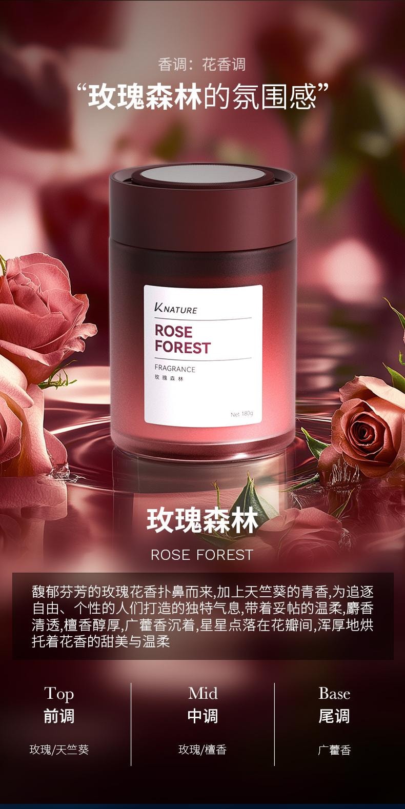 【中国直邮】 科净威 车载香薰 2025年新款汽车香水香氛香膏 持久留香净化空气去异味 永恒之水180g/瓶【品牌推荐官-陈小春】