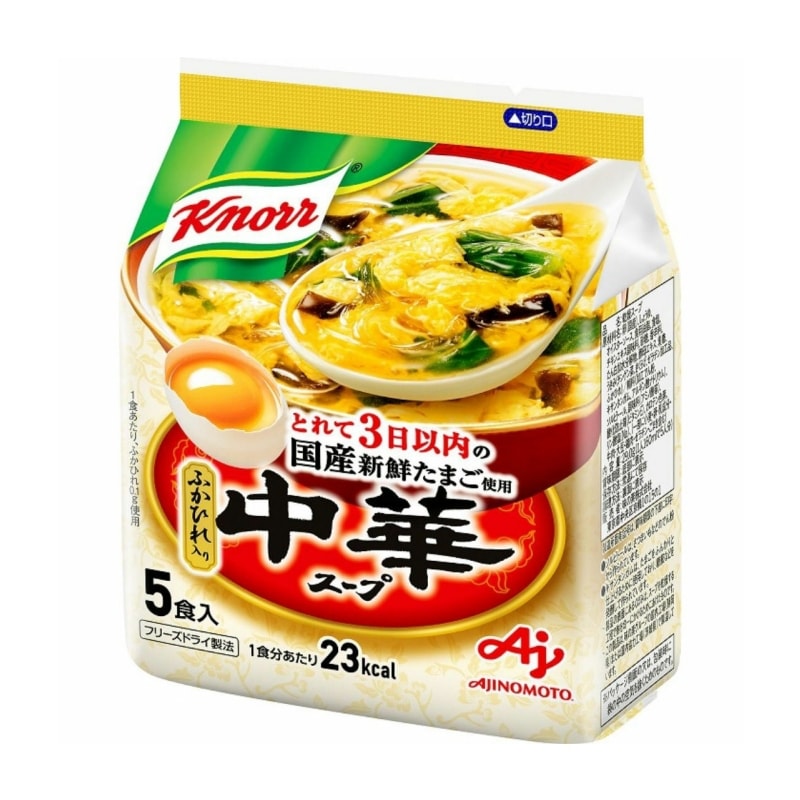 【日本直郵】日本味之素 AJINOMOTO KONRR 營養早餐 速食湯 方便湯 中華湯 5包裝