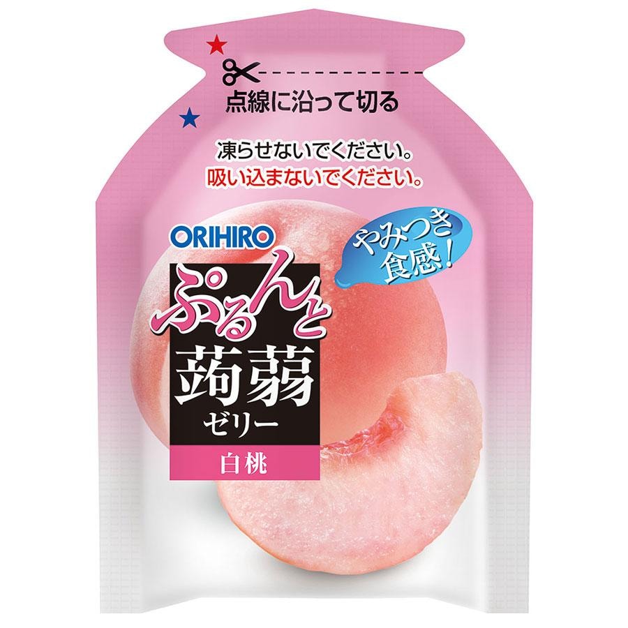 【日本直邮】 日本 ORIHIRO 大林至菓蒟蒻果冻白桃味20g*6包/120g