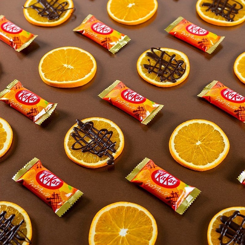 【日本直郵】DHL直郵3-5天到 KIT KAT季節限定 巧克力橘子口味巧克力威化 7枚裝