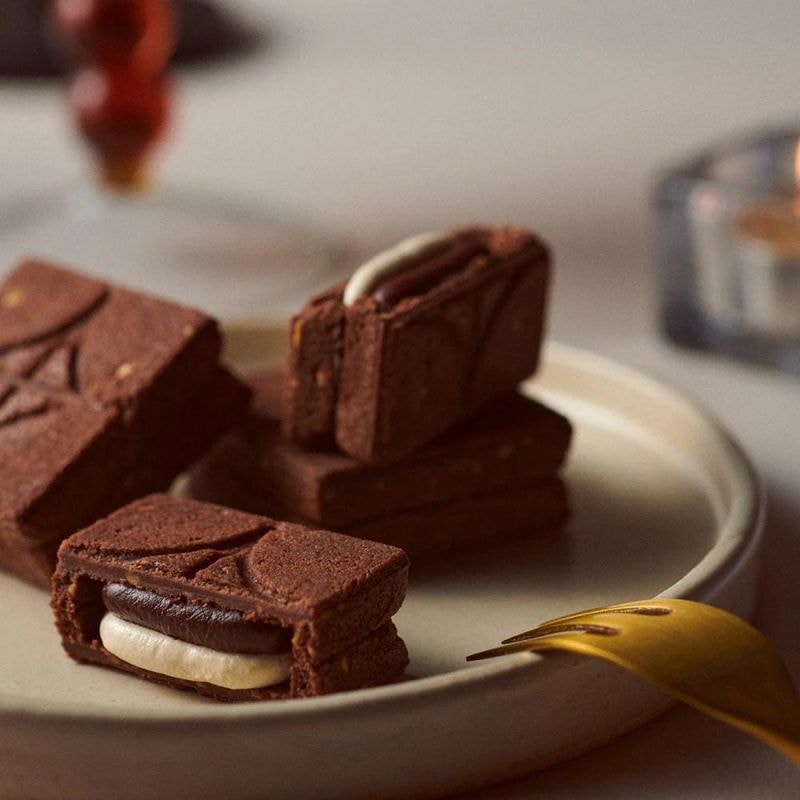 【日本直郵】日本 press butter sand 人氣伴手禮 榛果生巧克力奶油夾心曲奇 5個裝