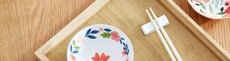 【中国直邮】LIFEASE 网易严选 田园手绘美式餐具系列 方盘-味碟6只装