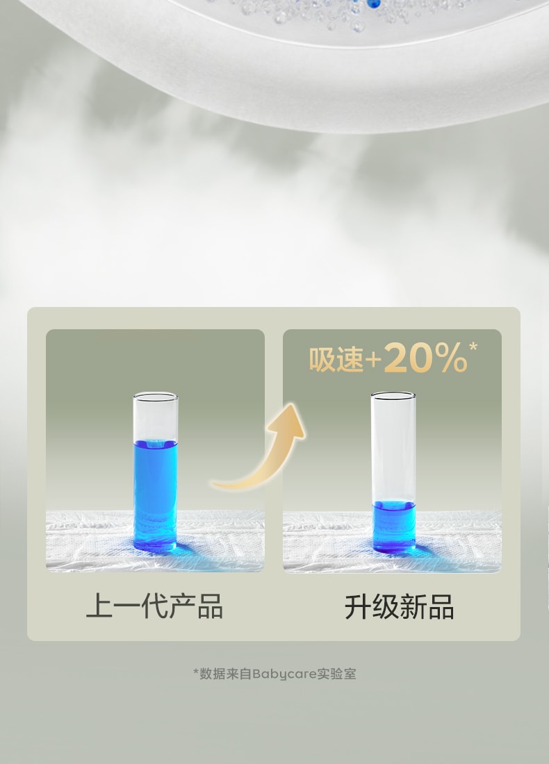 【美国直邮】 Bc Babycare 山茶轻柔婴儿纸尿裤 L码-40片/包 适用月龄7-12个月(9-14kg)